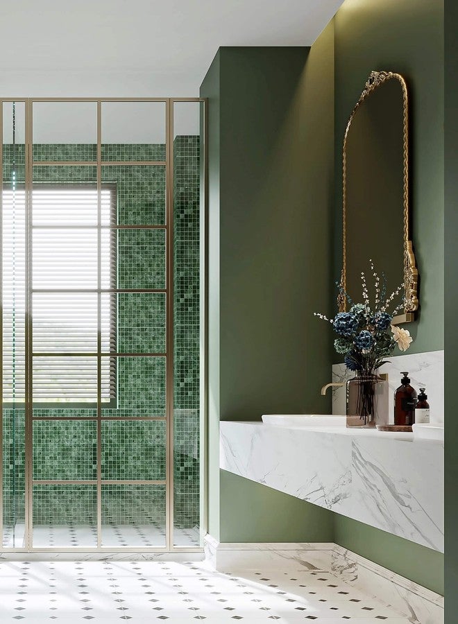 Dimoon 118''x15.7'' Green Skin Peel and Stick Wallpaper Contact Paper Modern Self Adhesive Wall Paper Removable Renter Friendly Textured Solid Color Vinyl Roll (118''x15.7'',Dark Green Skin) - Image 3